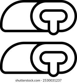 peppers icon. Thin linear style design isolated on white background