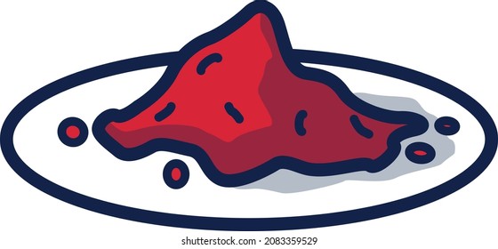 Peppers illustration icon design flat food
