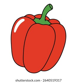 Peppers vector illustration, simple design