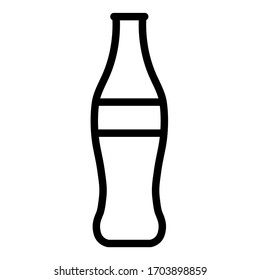 Icono de botella de Pepsi. vector de icono de botella de vino. diseño de icono de botella de cerveza aislado con fondo blanco. 