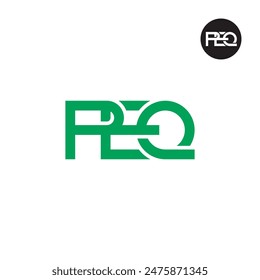PEQ Logo Letter Monogram Design