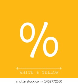 Per cents and rate vector icon. The sign of a per cent. The symbol of per cents.