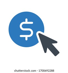 Farbsymbol pro Klick für die Vektorillustration 