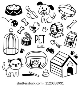 Per Doodle. Hand drawing styles for pet items.