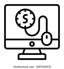 Per pay click vector icon  Which Can Easily Modify Or Edit 