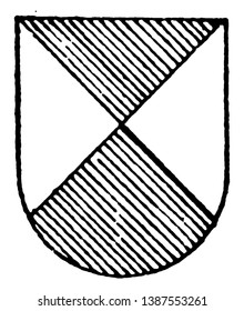 Pro Salreifen Ordinär ist in den Farben Vert und argent, Vintage Linie Zeichnung oder Gravitation Illustration.