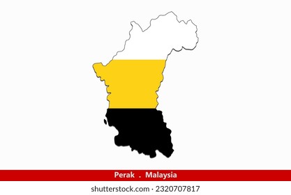 Perak Flag - States of Malaysia (Vector)