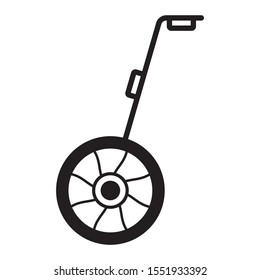 Perambulator Distance Measuring Tool Vector Icon design