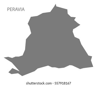 Peravia Dominican Republic Map in grey