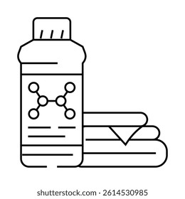 perc perchloroethylene dry cleaning line icon vector. perc perchloroethylene dry cleaning sign. isolated contour symbol black illustration