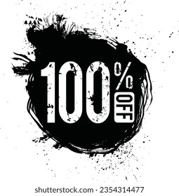 Percent 100 % off discount sale number