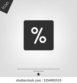 Percent discount icon