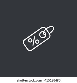 Percent discount icon