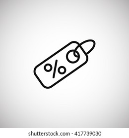 Percent discount icon