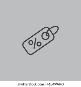 Percent discount icon