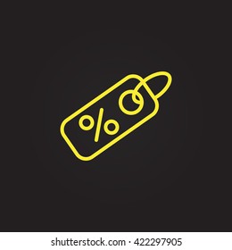 Percent discount icon