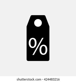 Percent discount icon.