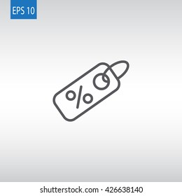 Percent discount icon