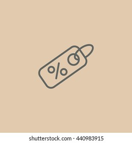 Percent discount icon