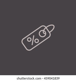  Percent discount icon vector.