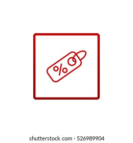  Percent discount icon vector.