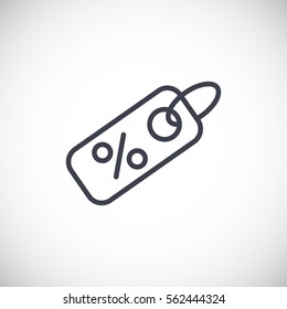  Percent discount icon vector.