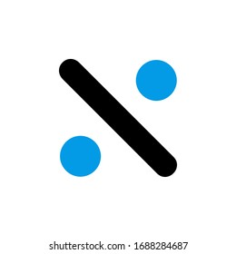 porcentaje, descuento, aprendizaje y icono matemático. Perfecto para aplicaciones, web, logotipo, juego y plantilla de presentación. conjunto de iconos diseño línea azul negra estilo
