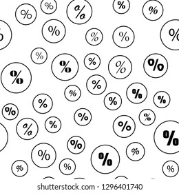Percent and discount Seamless vector EPS 10 pattern