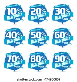Percent discount sign icon.Sale symbol business badge Special offer label vector illustration