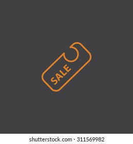 percent discount sign, web icon. vector design