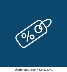 percent discount sign, web icon. vector design