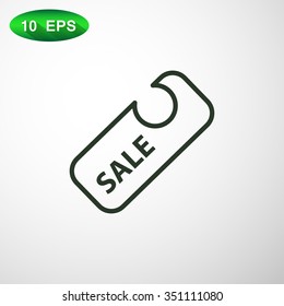 percent discount sign, web icon. vector design