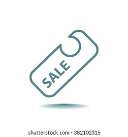 percent discount sign, web icon. vector design