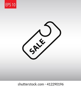 percent discount sign, web icon. vector design