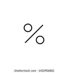 Percent, discount tag vector icon