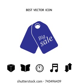 Percent discount, vector icon