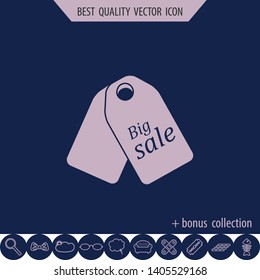 Percent discount, vector icon, web design element