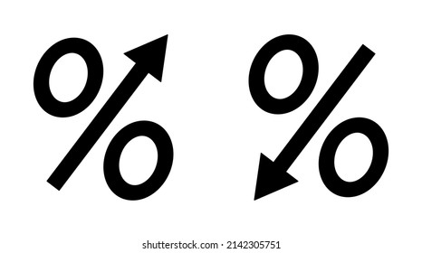 Symbol für % nach unten und nach oben