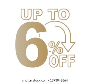Percent down line icon isolated on background. Sale Banner Template Design. Special Offer Banner Vector Illustration. illustration.
