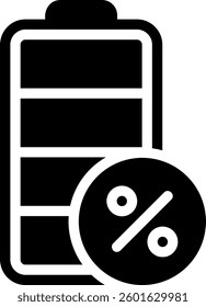 percent glyph icon illustration vector