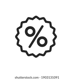 Percent icon for business website,apps, and many more