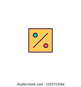 Percent icon design. Essential icon vector illustration