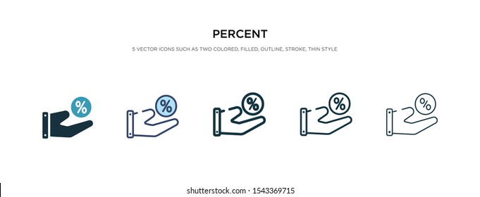 percent icon in different style vector illustration. two colored and black percent vector icons designed in filled, outline, line and stroke style can be used for web, mobile, ui