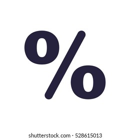 percent Icon, flat design style