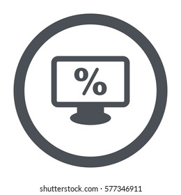 percent Icon, flat design style
