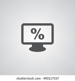 percent icon illustration isolated vector sign symbol