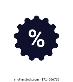 Percent icon, Percent illustration sign, Vector illustration, EPS10.