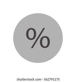 percent icon illustration vector, for web and mobile design.