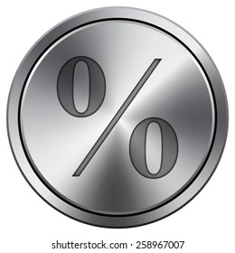 Percent  icon. Internet button on white background. EPS10 Vector. 