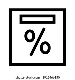 percent icon or logo isolated sign symbol vector illustration - high quality black style vector icons
